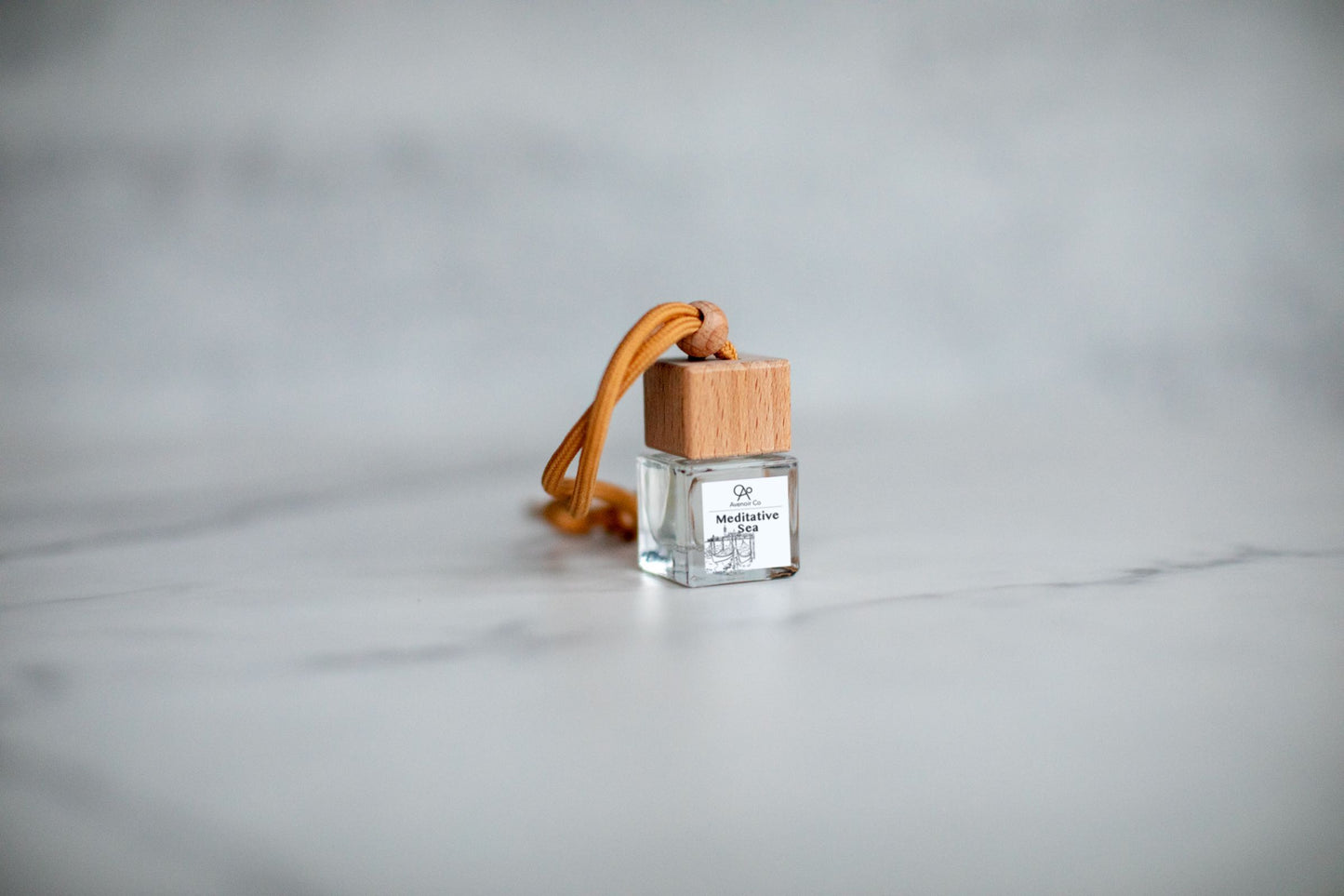 Meditative Sea - Hanging Car Wood Diffuser