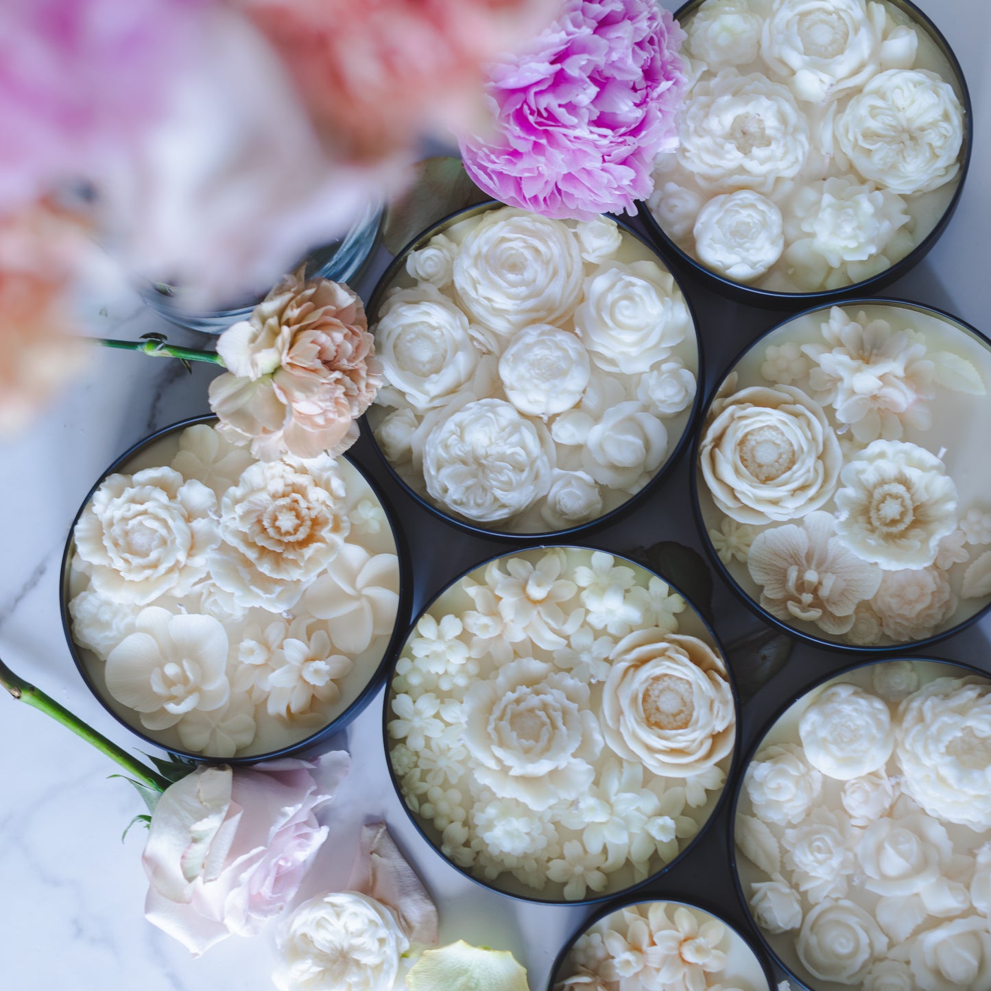 Jasmine Symphony - Large 4-Wick Bouquet Candle