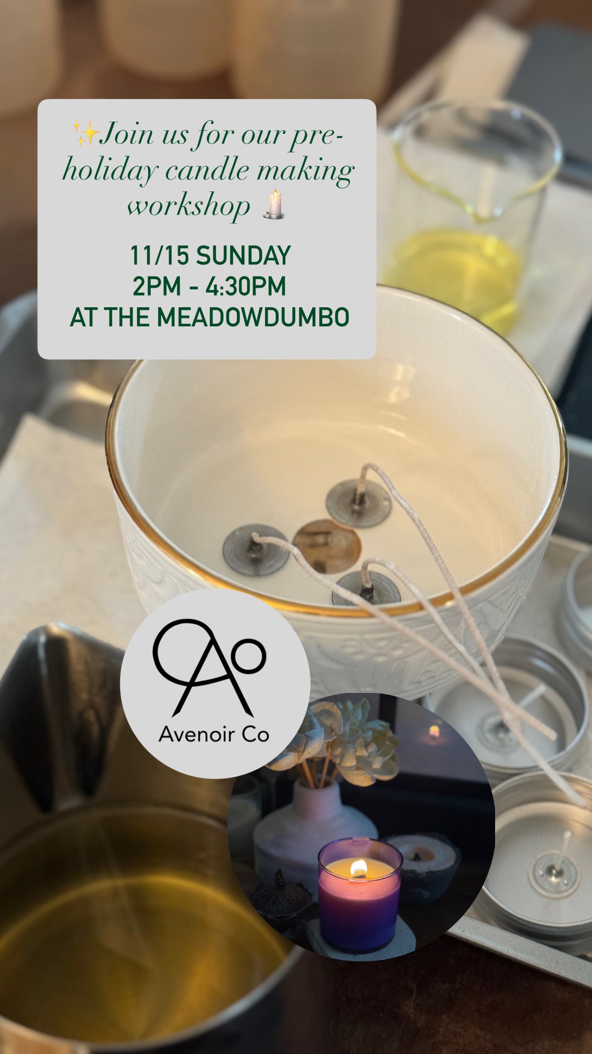 Cozy Candle Making Workshop - Nov 15th