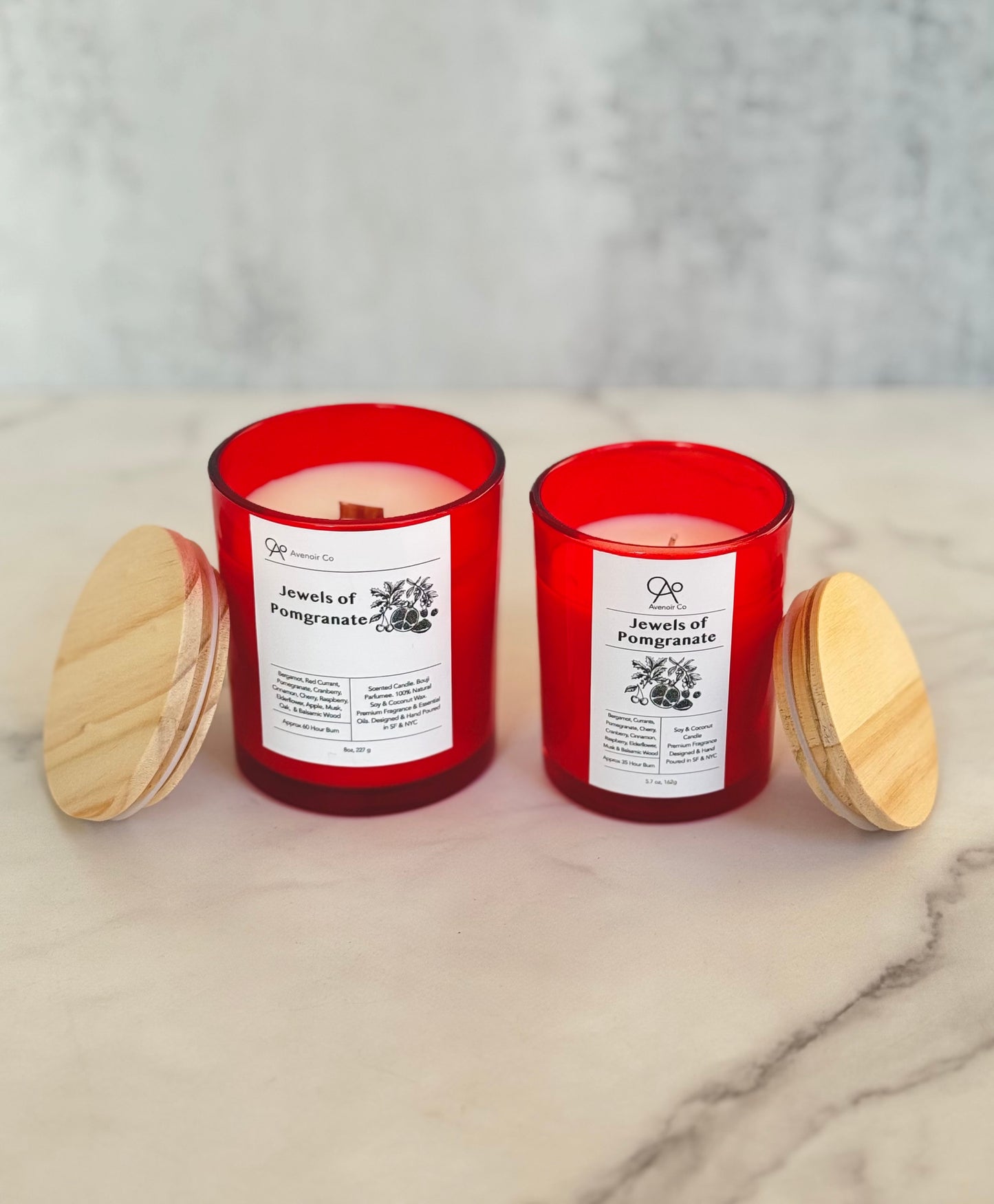 Jeweled Pomegranate Scented Candle