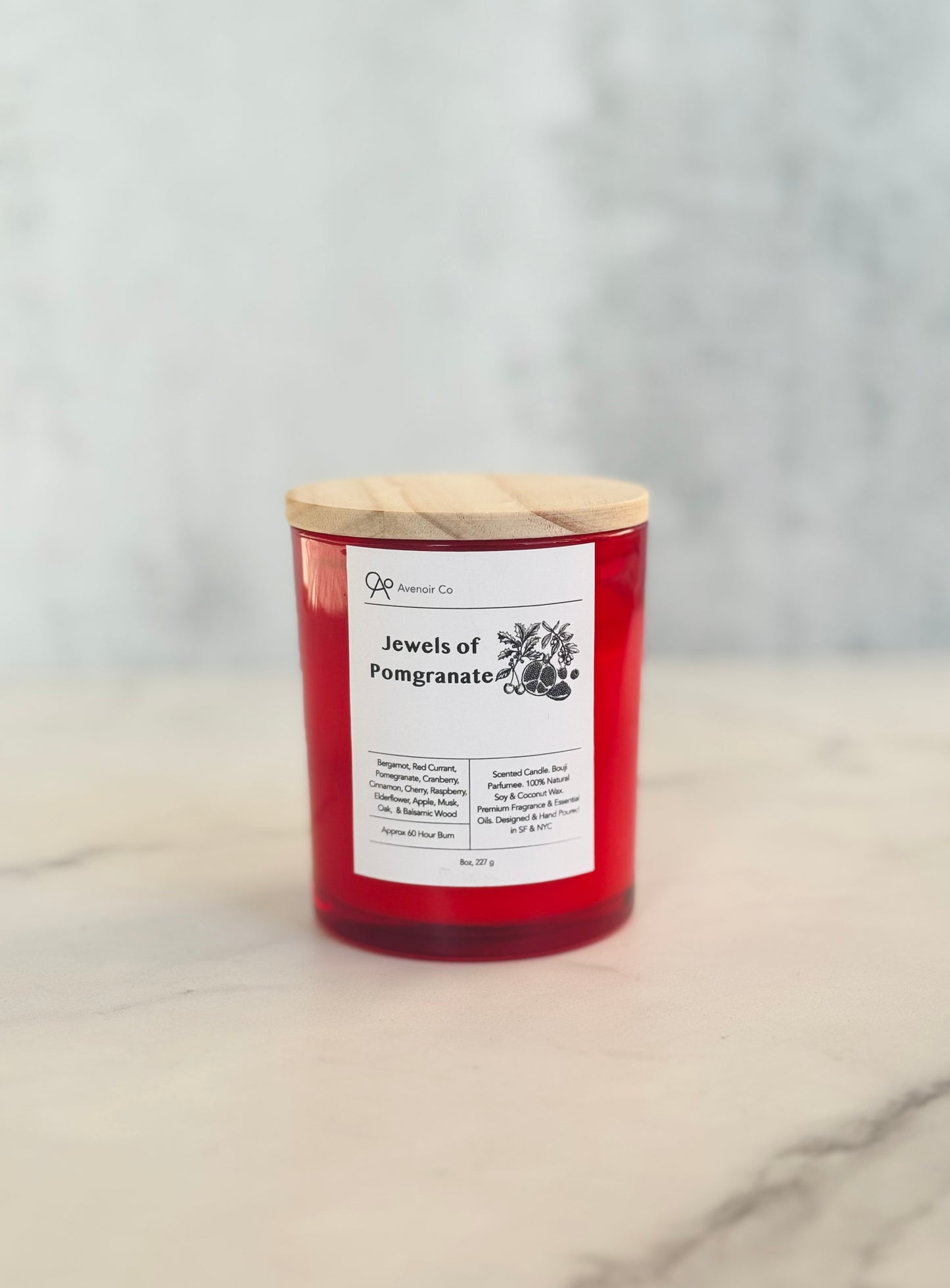 Jeweled Pomegranate Scented Candle
