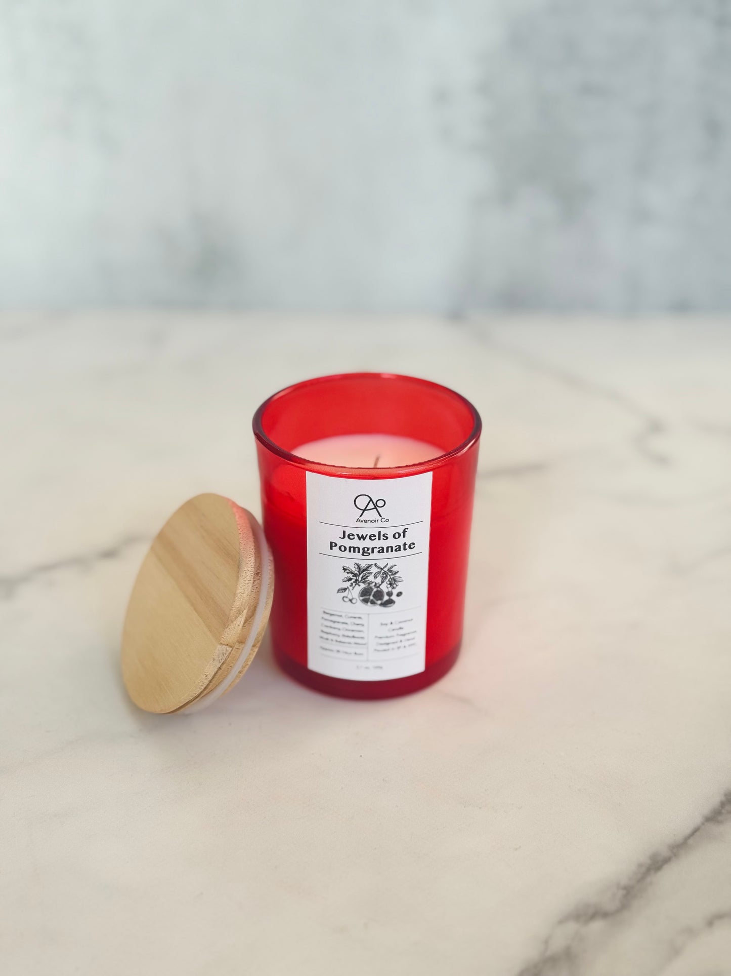 Jeweled Pomegranate Scented Candle