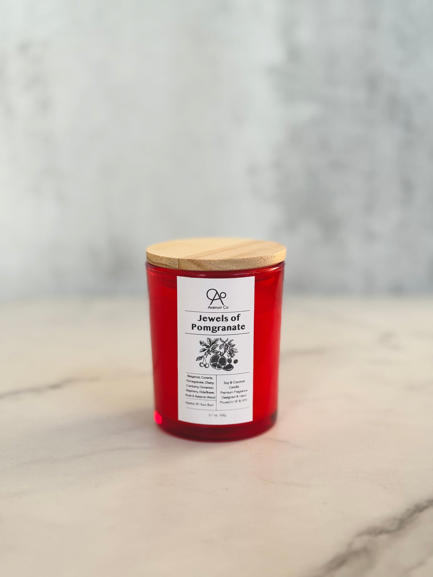 Jeweled Pomegranate Scented Candle