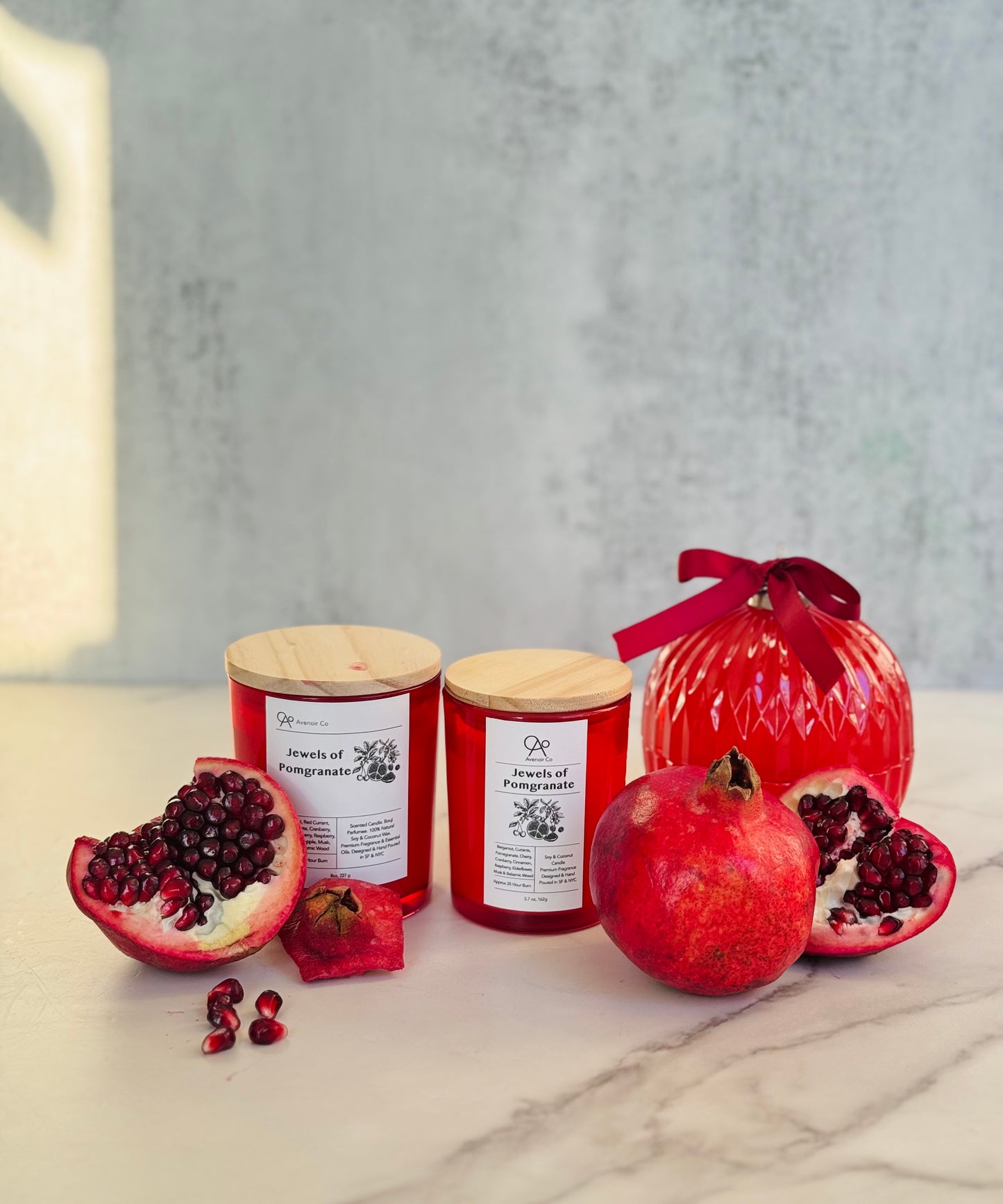 Jeweled Pomegranate Scented Candle