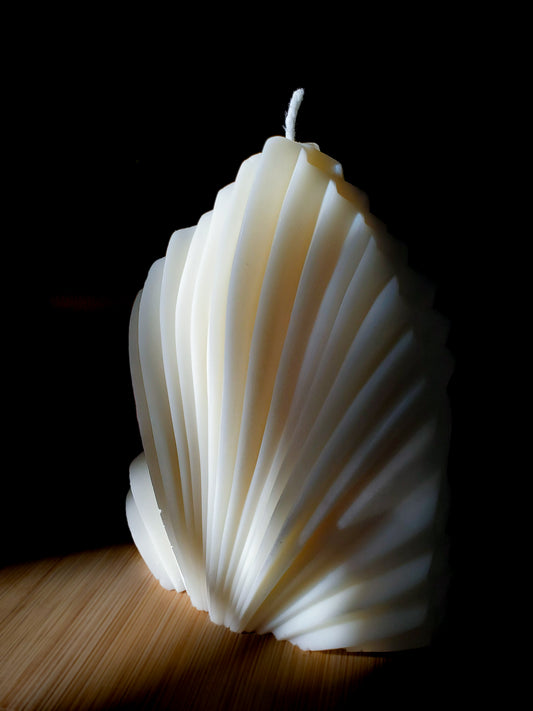 The Shima Candle - Large Abstract Shell Sculpture Candle